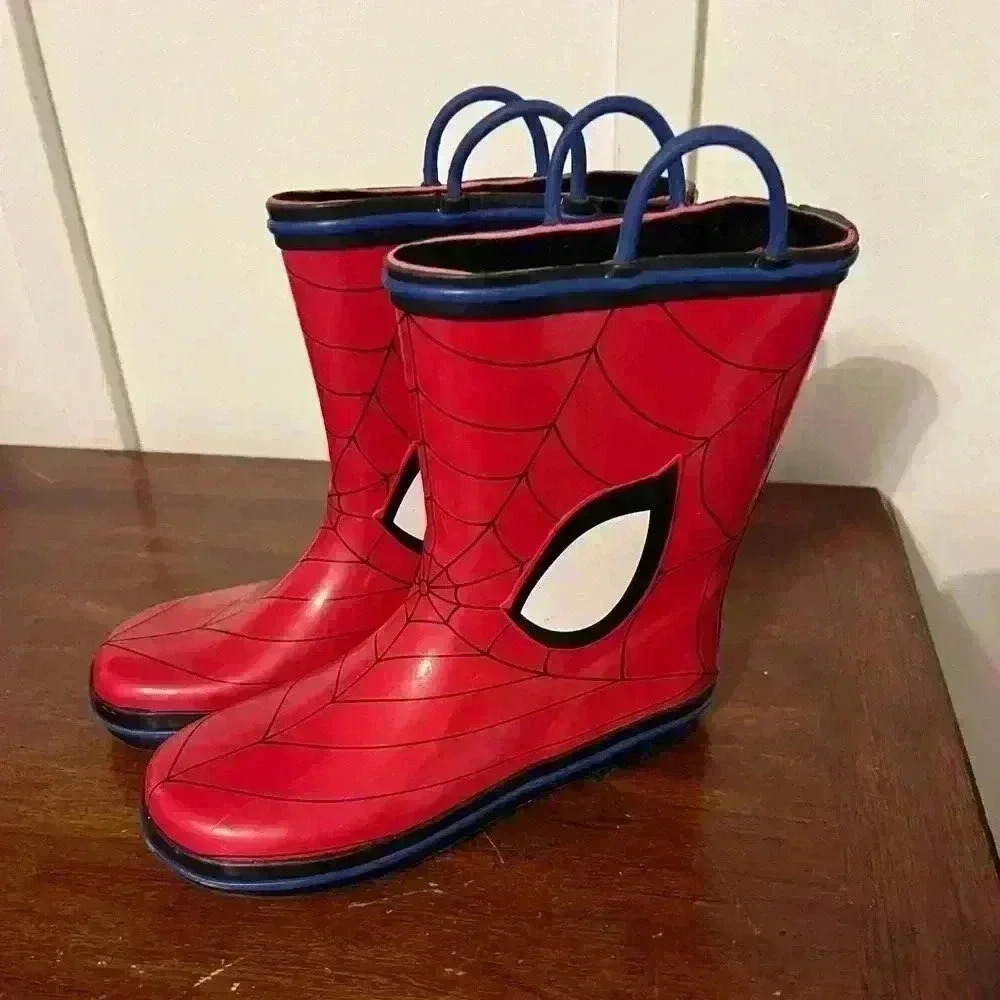 Marvel Spiderman rain boots size 2-3
